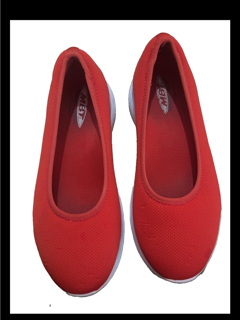 MBT Women's Hana Red Slip-On Comfort Shoes
